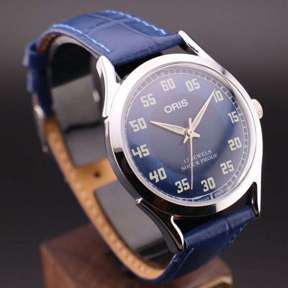 Oris Vintage Swiss 17 Jewels Hand-Wound Mechanical Men's Watch  - FREE SHIPPING - Picture 1 of 12
